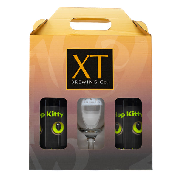 XT Brewing Co Gift Box – 2 x 500ml Bottles & Engraved Glass