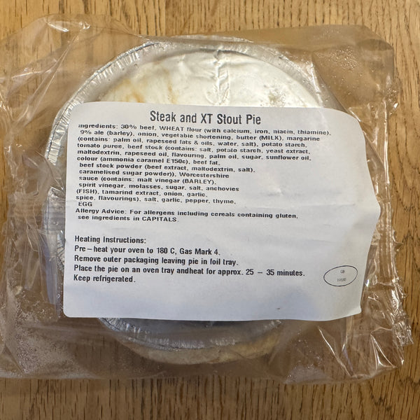 The Pointer XT Steak & Stout · Steak and Ale Pie (individual single person pie)