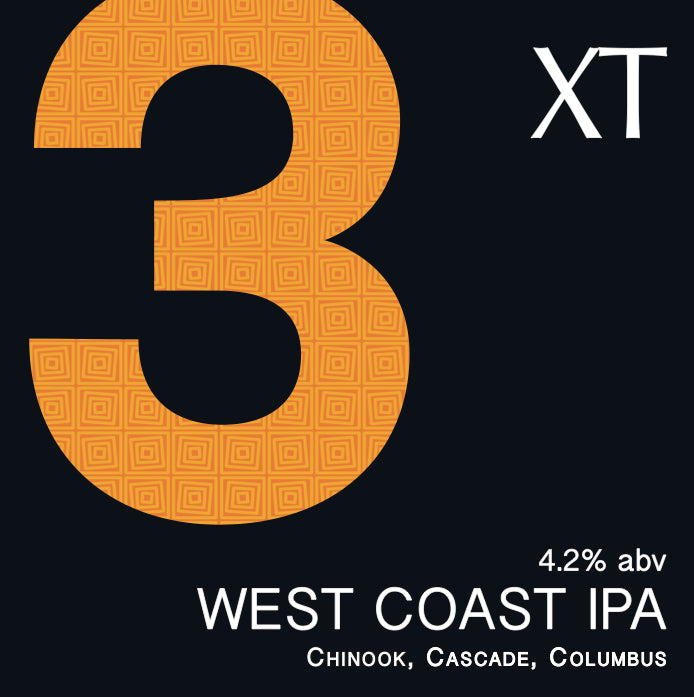 XT3 West Coast IPA · 12x500ml Bottle Case · XT Brewing Co